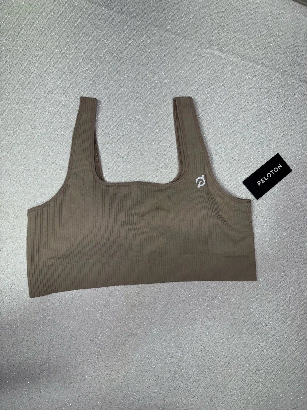 Peloton Seamless Square Neck Sports Bra Sand XL / XXL NWT